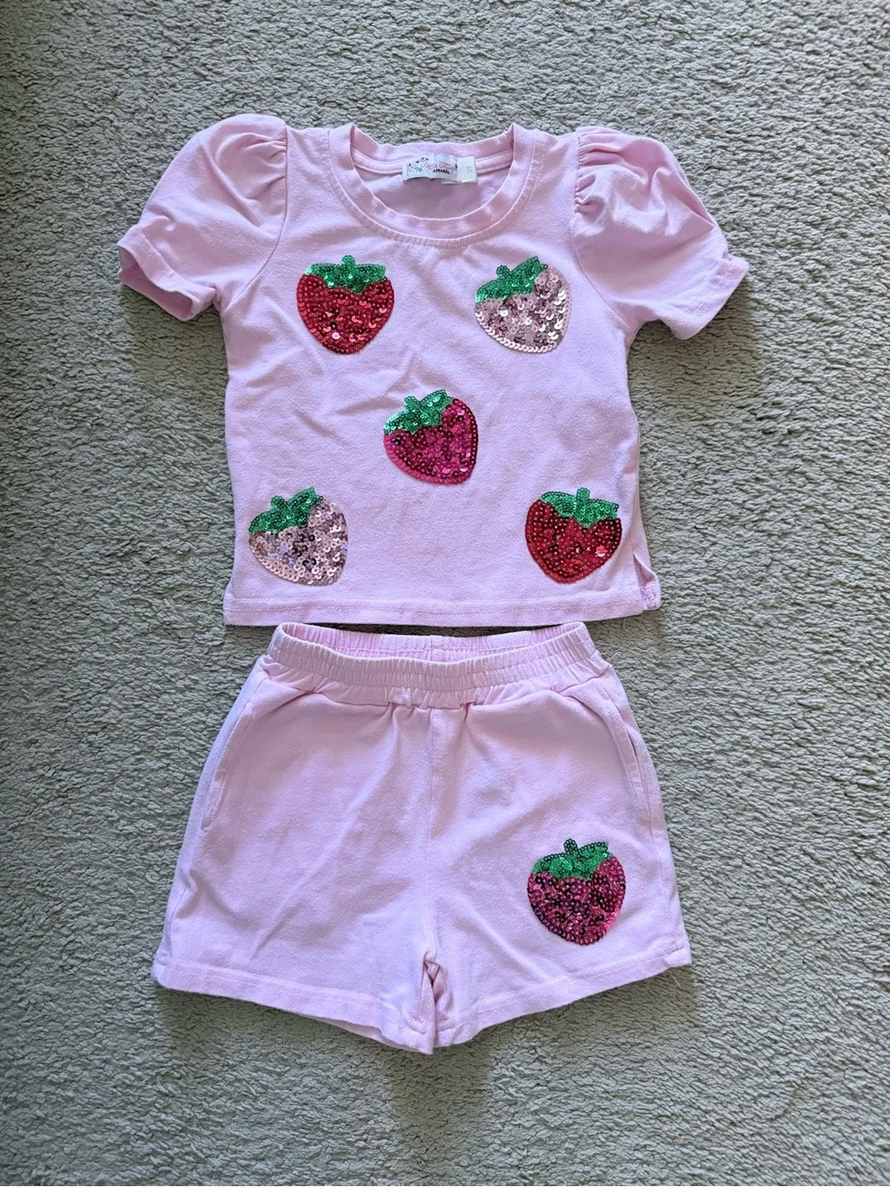 Strawberry Sequin Outfit